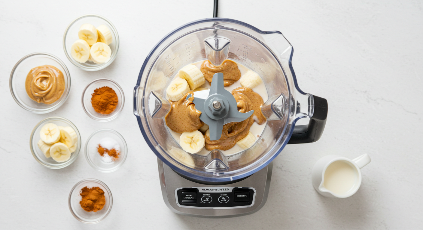 almond butter banana smoothie recipe