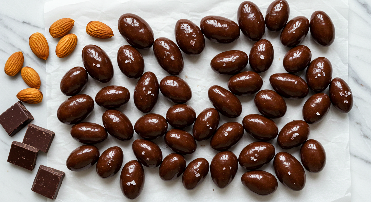 dark chocolate covered almonds recipe
